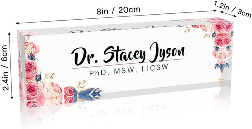 Miniatura 4 de Placa de nombre personalizada para escritorio de oficina, placa de nombre personalizada para escritorio, regalo de oficina ideal para escritorio