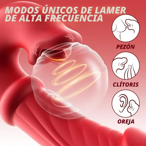 Miniatura 4 de Toendi Vibrador de empuje juguetes sexuales, consoladores para adultos, vibrador de punto G con anillo deslizante, consolador de empuje 7 10 lamer