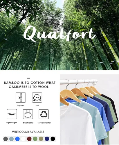 Miniatura 6 de QUALFORT Camiseta de bambú para hombre