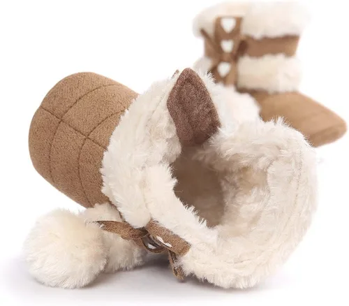 Miniatura 3 de Botas Estamico de invierno, con lazo, de nieve, de felpa, para niña