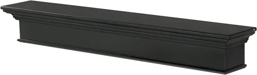 Pearl Mantels ARYB72610B - Estante de madera de fibropanel de densidad media de fibropanel de densidad media de alta calidad, color negro, pintura