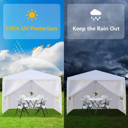 Miniatura 4 de Toldo de Gazebo para Exteriores, Carpa para Fiestas de Boda, Tienda de Refugio para Campamento, Refugio Instantáneo Comercial, Tienda Impermeable