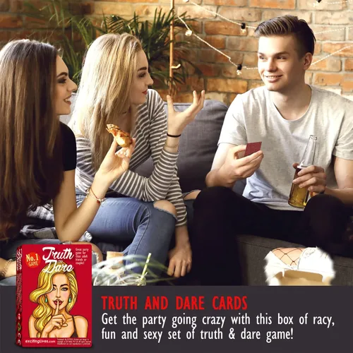 Miniatura 6 de Truth Or Dare: Juego de fiesta divertido de 100 preguntas para adultos o regalo travieso para parejas con desafíos divertidos y verdades terribles