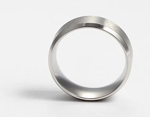Miniatura 4 de FANSING Anillos de boda de acero inoxidable de 8 mm para hombre y mujer