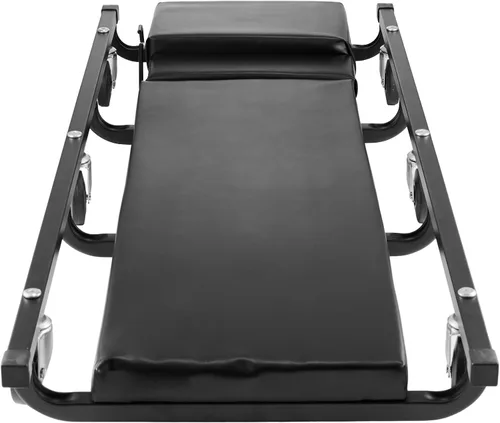 Happybuy Enredadera mecánica de garaje de 40 pulgadas, capacidad de 300 libras, enredadera rodante automotriz con 6 ruedas y reposacabezas acolchado