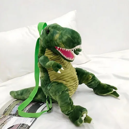 Miniatura 2 de Rhode Island Novelty 20" Dino Mochila T-Rex, Verde