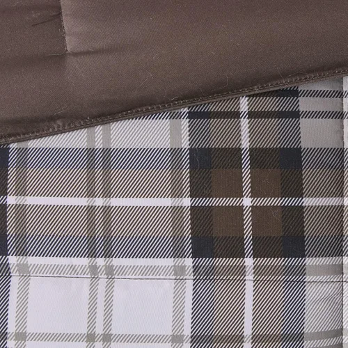 Miniatura 10 de Madison Park Essentials - Edredón a cuadros Parkston, funda a juego, funda 3M Scotchguard antimanchas, hipoalergénico, juego de ropa de cama