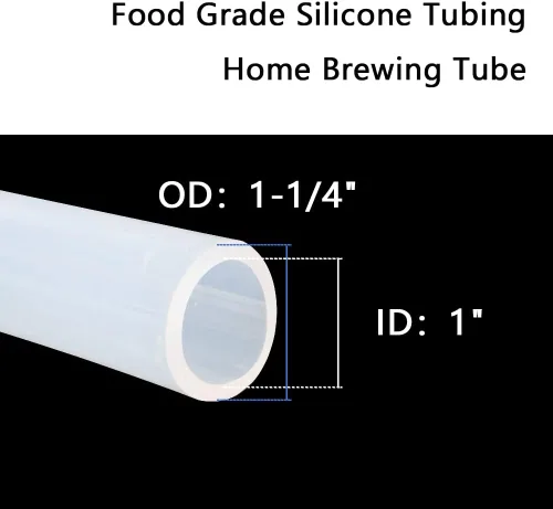 Miniatura 2 de Eoiips Tubo de silicona pura de 1 pulgada de identificación, 1 pulgada de diámetro interior x 1-1/4 pulgadas de diámetro exterior de grado