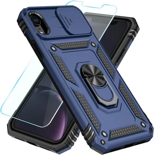 Miniatura 35 de SunStory Funda compatible con iPhone 11 Pro Max con protector de pantalla HD, cubierta de cámara deslizante y soporte de anillo giratorio