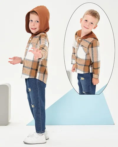 Miniatura 111 de Renotemy Ropa de bebé para niño, trajes de mezclilla, sudadera con capucha para bebés, pantalones de mezclilla, ropa para niños pequeños