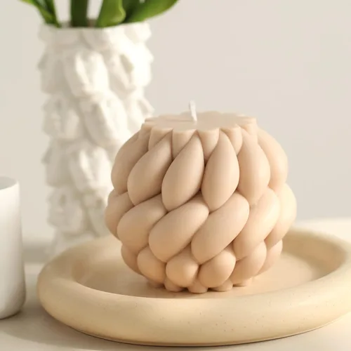 Miniatura 2 de BOOWAN NICOLE Molde de silicona para velas para hacer velas, moldes de fundición de resina epoxi, velas de aromaterapia, cera, jabones, arcilla