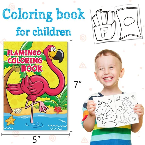 Miniatura 5 de Omgouue 24 libros pequeños para colorear para niños de 2 a 4 años, 4 a 8 años, regalos de fiesta de cumpleaños, bolsas de regalo, suministros