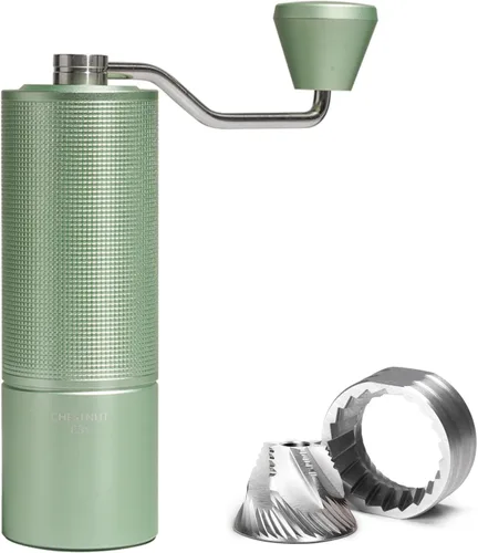 Miniatura 8 de TIMEMORE Molinillo de café manual de acero inoxidable con mango plegable, color castaño, C3 ESP PRO, ajuste interno ajustable, doble rodamiento
