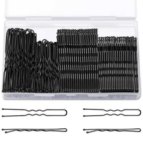 Miniatura 10 de TsMADDTs Bobby Pins - Horquillas para el pelo en forma de U para moños de ballet para mujeres y niñas con caja de almacenamiento, 2.4 pulgadas y 2
