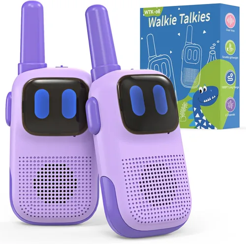 Miniatura 10 de Holiky Juguetes para Niños y Niñas de 5-7 Años, Walkie Talkies para Niños Alcance de 1000 Pies 2 Canales Radio de 2 Vías Juguete Regalos de Navidad