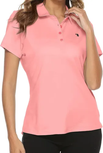 Miniatura 2 de Polo de golf para mujer, manga corta, absorbe la humedad, ropa de golf para mujer