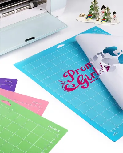 Miniatura 9 de Gwybkq Paquete de 24 alfombrillas de corte de agarre, variedad y estándar, 12 x 12 pulgadas, compatibles con Cricut Maker 3/Maker/Explore 3/Air