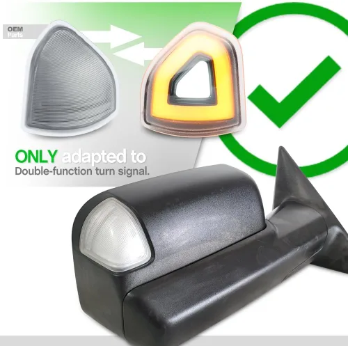Miniatura 9 de 2 piezas de luz LED anaranjada para espejo y señal de giro para Dodge Ram 1500 2021 2022 2023, para Ram 1500 Classic 2022 2023, para Ram 2500 3500
