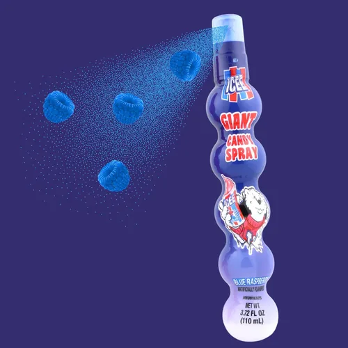 Miniatura 3 de Needzo Blue Raspberry ICEE - Caramelos en aerosol, dulces líquidos agridulces, regalos de fiesta de cumpleaños, 3.72 onzas líquidas (paquete de 2)
