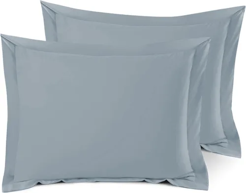 Miniatura 55 de Nestl Juego de 2 fundas tipo sham de almohada suaves - Fundas de almohada de microfibra de doble cepillado - Fundas de almohada de cama premium