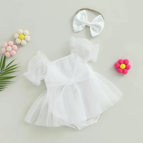 Miniatura 3 de Ropa de bebé niña Floral Boho Lace Romper Mameluco Mameluco Mono Mono Traje Verano Ropa Bebé Niñas