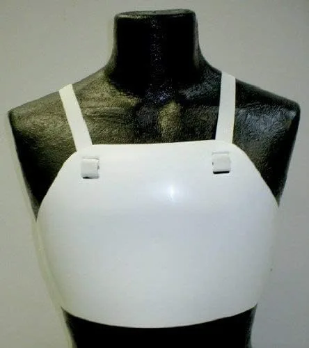 Protector de pecho de plástico ajustable para esgrima y artes marciales unisex