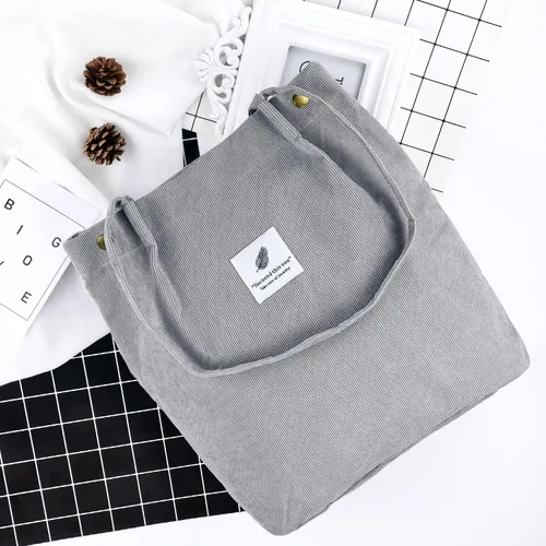 Miniatura 72 de Ayieyill - Bolsa de pana para mujer y niña, con correa de lona para colgar al hombro, bolsa con bolsillo