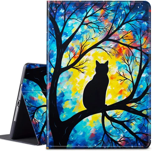 Miniatura 12 de Funda para tablet Kindle Fire 7 2019/2017 lanzamiento 9ª/7ª generación 7 pulgadas, ligera, protectora de piel sintética, cubierta inteligente