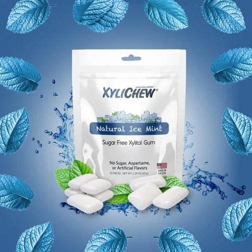 Miniatura 3 de Xylichew - Botes de goma de mascar 100% xilitol, sin OMG, gluten, aspartame y goma sin azúcar, cuidado bucal natural, alivia el mal aliento