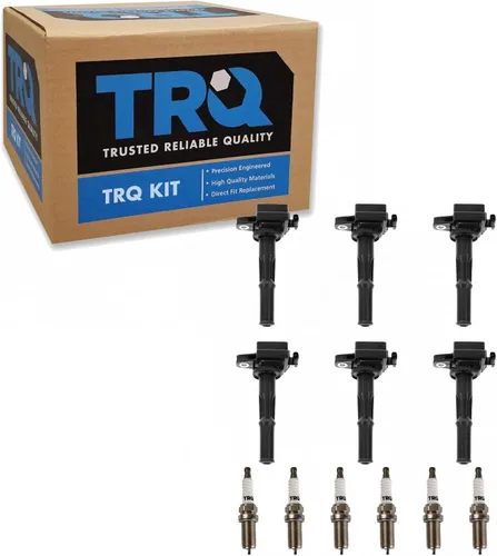 Miniatura 42 de Kit de Bobina de Encendido y Bujía TRQ 8 Piezas Bujías de Iridio Compatibles con Mercedes-Benz C250 2012-2015 y SLK250 2012-2015
