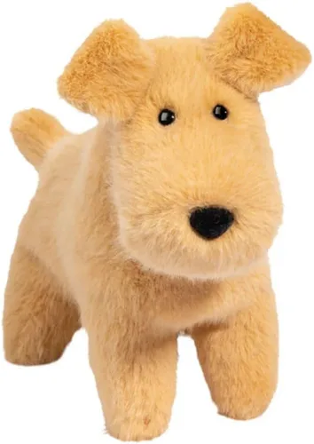 Douglas Ed Tan - Bozal de peluche para perro, juguete suave de 8.5 pulgadas para cachorros, lindo bozal redondo para niños, regalos y coleccionistas
