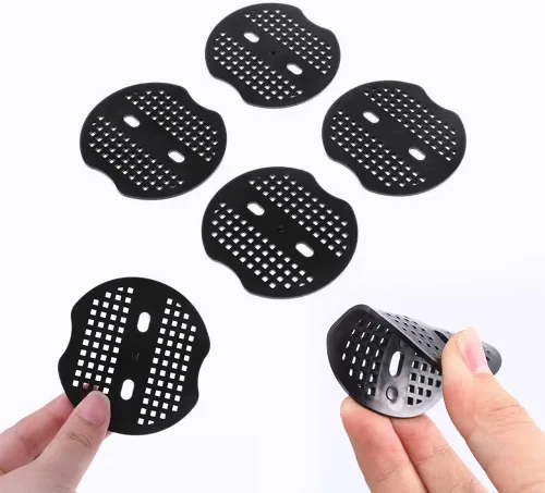 Miniatura 8 de Bakulyor 50 piezas de arandelas de plástico para grapas de jardín, juntas de estacas de grapas de paisaje, juntas de pasadores de patio para tela