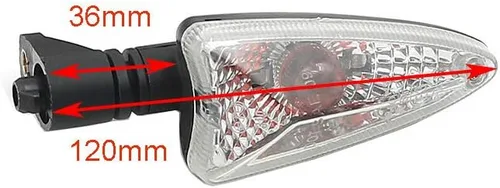 Miniatura 3 de Luz intermitente delantera y trasera para motocicleta, 4.724 in para F800R F800S K1300R/S F800GT F800ST F800GS S1000RR C600 G650GS F765GS