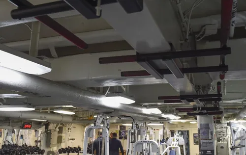 Miniatura 3 de Firstlaw Fitness - Límite de peso de 600 libras - Barra de dominadas I-Beam - Barra larga con extremos doblados - Empuñaduras de goma duraderas