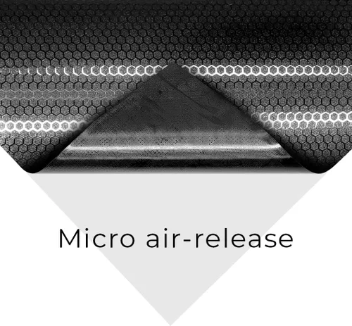 Miniatura 3 de VViViD+ - Vinilo para envoltura de auto con patrón pequeño de nido de abeja mate negro (50 pies x 5 pies)