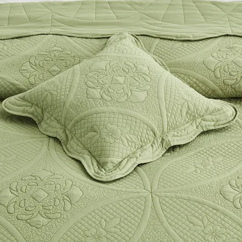 Miniatura 7 de DaisyHuang Colcha de gran tamaño, funda de cama tamaño King, juego de colcha moderno y contemporáneo, costuras reales, reversible, ligero, 5 piezas