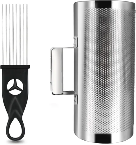 Miniatura 8 de Soulmate Guiro Instrument Guiro Shaker de acero inoxidable 3 "10" y 6 "12" Instrumento de percusión con raspador, acompañamiento de banda