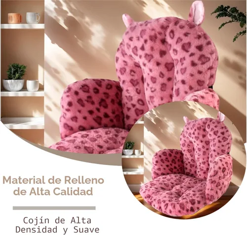 Miniatura 3 de DOBUONO Cómodo cojín para silla de oficina: 17.5 pulgadas de largo x 17.5 pulgadas de ancho x 18 pulgadas de alto, lindo cojín Kawaii para silla