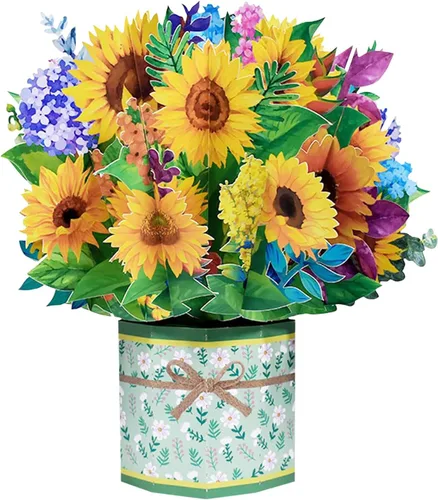 Miniatura 14 de ROBBEAR Tarjeta emergente, tarjeta de felicitación 3D de mariposa y flor con sobre para cualquier ocasión, cumpleaños, día de la madre, aniversario