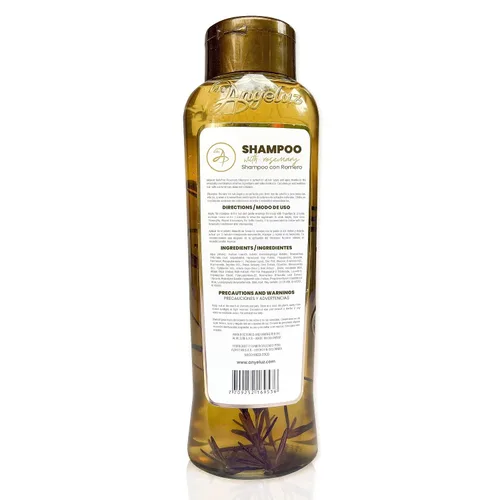 Miniatura 8 de ANYELUZ Kit Duo Champú Romero + Mini Tamaño de Viaje, con Extracto de Cebolla, Ácido Hialurónico y Romero