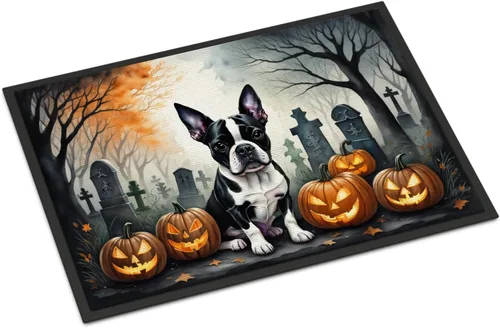 Miniatura 74 de Caroline's Treasures DAC2011MAT - Felpudo de Halloween espeluznante con diseño de Beagle, de 18 x 27 pulgadas, para interiores y exteriores
