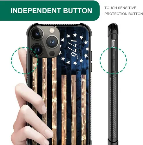 Miniatura 3 de DAIZAG Funda compatible con iPhone 15, protección completa, a prueba de golpes, antiarañazos, funda de poliuretano termoplástico para hombre