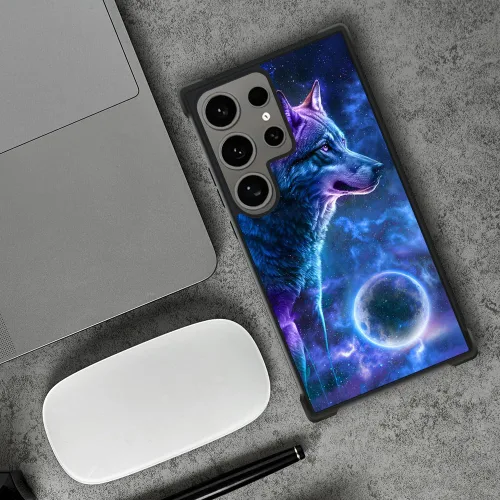 Miniatura 82 de CARLOCA Funda compatible con Samsung Galaxy S22 Ultra, diseño gráfico de Star Howling Wolfs Samsung Galaxy S22 Ultra, diseño gráfico, a prueba