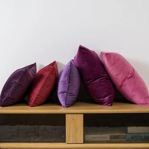 Miniatura 3 de Juspurbet - Juego de 2 fundas decorativas de terciopelo para cojines, fundas suaves para sofá, cama o sillón con cremallera oculta, para sala