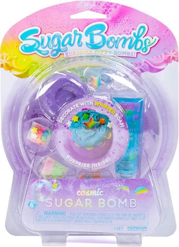 Miniatura 9 de Sugar Bombs by Horizon Group USA, diseña y decora tu propia bomba efervescente temática Kawaii. Fizz en cuenco para revelar un regalo sorpresa