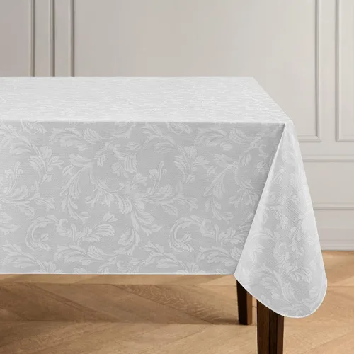 Miniatura 9 de Elrene Home Fashions Camile - Mantel de vinilo resistente al agua y a las manchas con reverso de franela, 70 x 70 pulgadas, redondo, azul