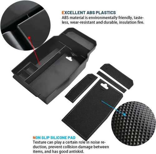 Miniatura 4 de Ruiya Organizador de consola central CX50 2023-2025 2026 para Mazda CX50 2026, accesorios de material ABS, apoyabrazos, bandeja de guantes