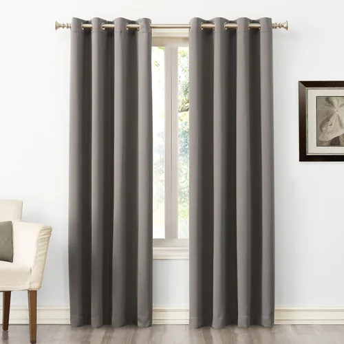 Miniatura 16 de Sun Zero Soho Paquete de 2 paneles de cortinas opacas con ojales de eficiencia energética, 54 x 84 pulgadas, color plateado Gris plateado