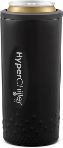 HyperChiller NEW SLIM HBC100SB, enfriador de latas delgado de doble pared, aislado al vacío, para cerveza, refrescos, bebidas energéticas, seltzer,