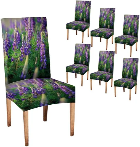 Miniatura 33 de CAPSCEOLL Fundas para Sillas De Comedor 4, Funda elástica para silla de comedor, lavable de elastano, fundas para sillas Parsons de cocina, Fundas